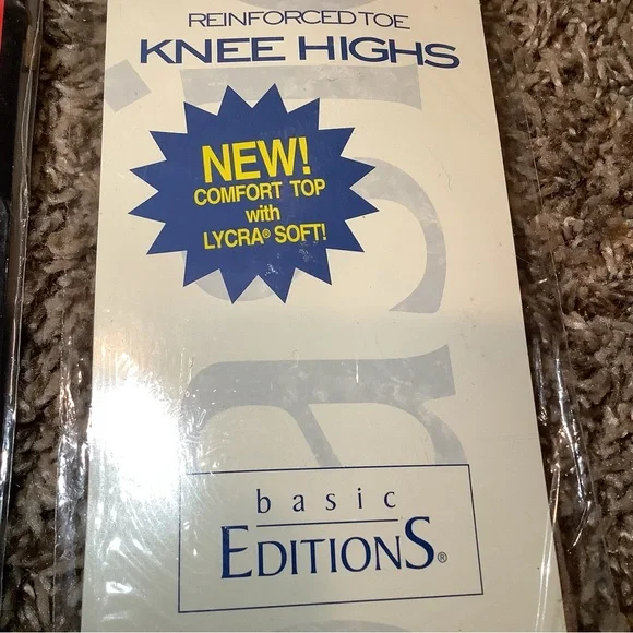 Lot of Vintage sheer nylon socks, beige & nude, sock size: 9-11 - Picture 4 of 12